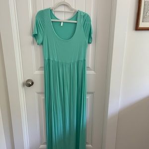 Mint green maternity dress